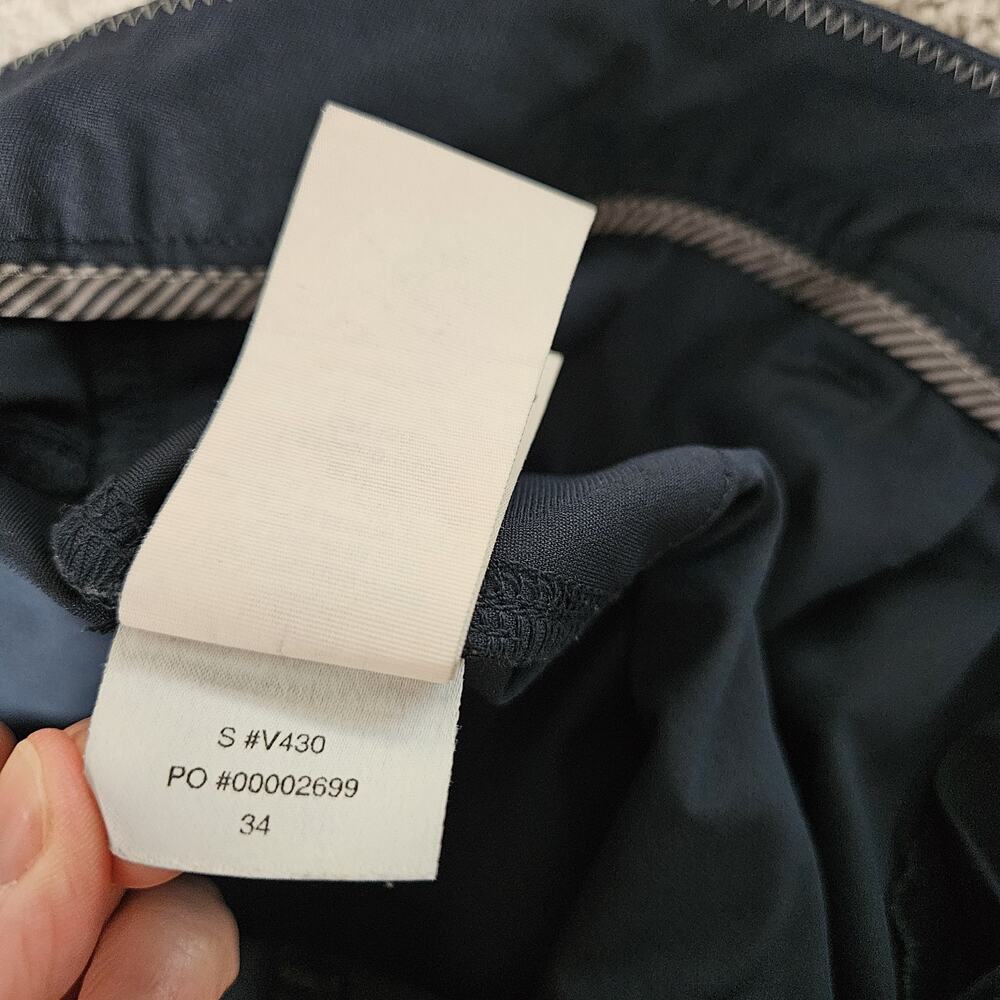 Vuori Meta Pants Men's 34X32 Blue Tapered Chino Modern Minimalist Stretch V430 - Picture 4 of 10